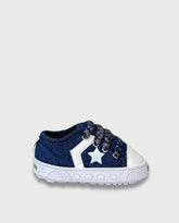 Tenis Denim Estrella Blanca Melosos Estilo